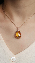 Amber Dusk Pendant Necklace