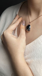 Amber Dusk Pendant Necklace