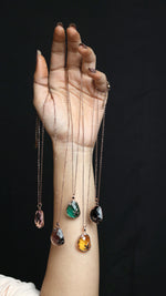 Amber Dusk Pendant Necklace