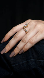 Celestial Bloom Gold Ring