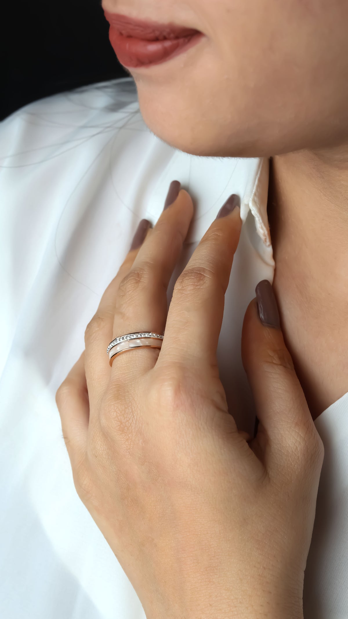 Infinity Glow Gold Ring