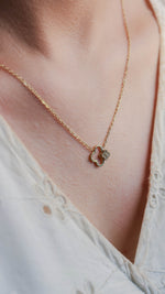 Clover Sparkle Gold Necklace