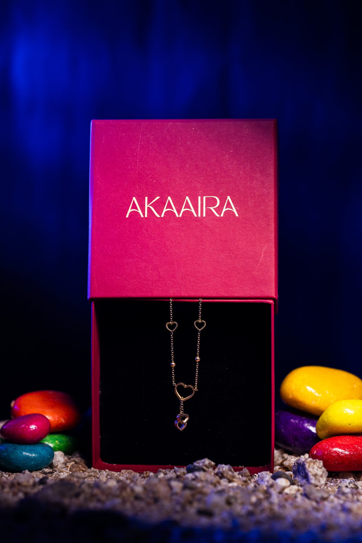 Golden Heart Strand Necklace