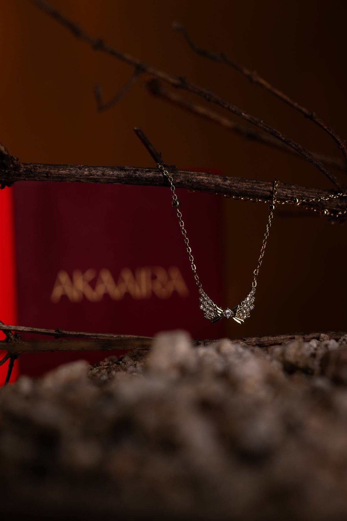 Golden Angel Wing Necklace