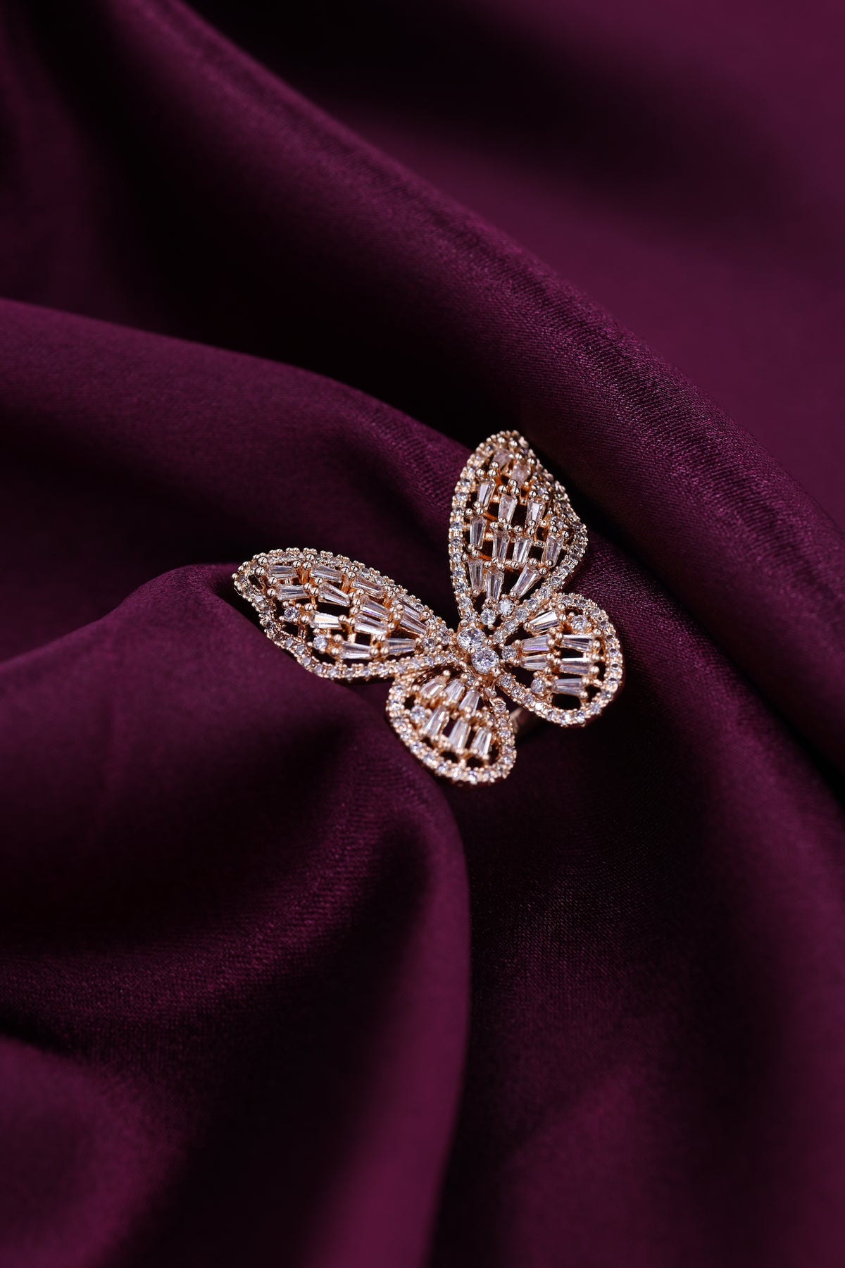 Celeste Flutter Rose Gold Ring