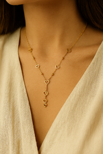 Golden Heart Strand Necklace