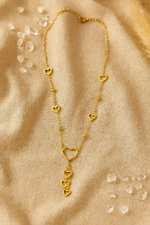 Golden Heart Strand Necklace