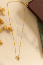 Mystic Mushrooms Gold Necklace