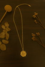 Solstice bloom golden Necklace