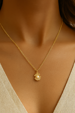 Delicate Golden Pearl Necklace