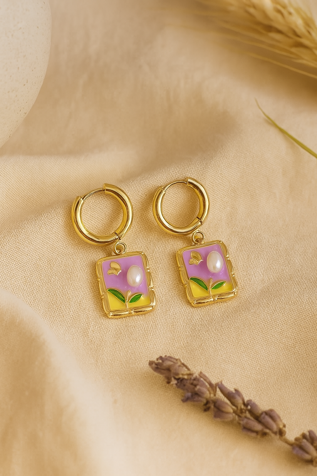 Daydreamer Gold Drop Earings