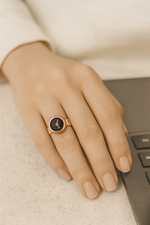 Vintage Inspired Rose Gold Watch Ring