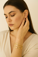 Stackable Gold Bangles (Set of 3)