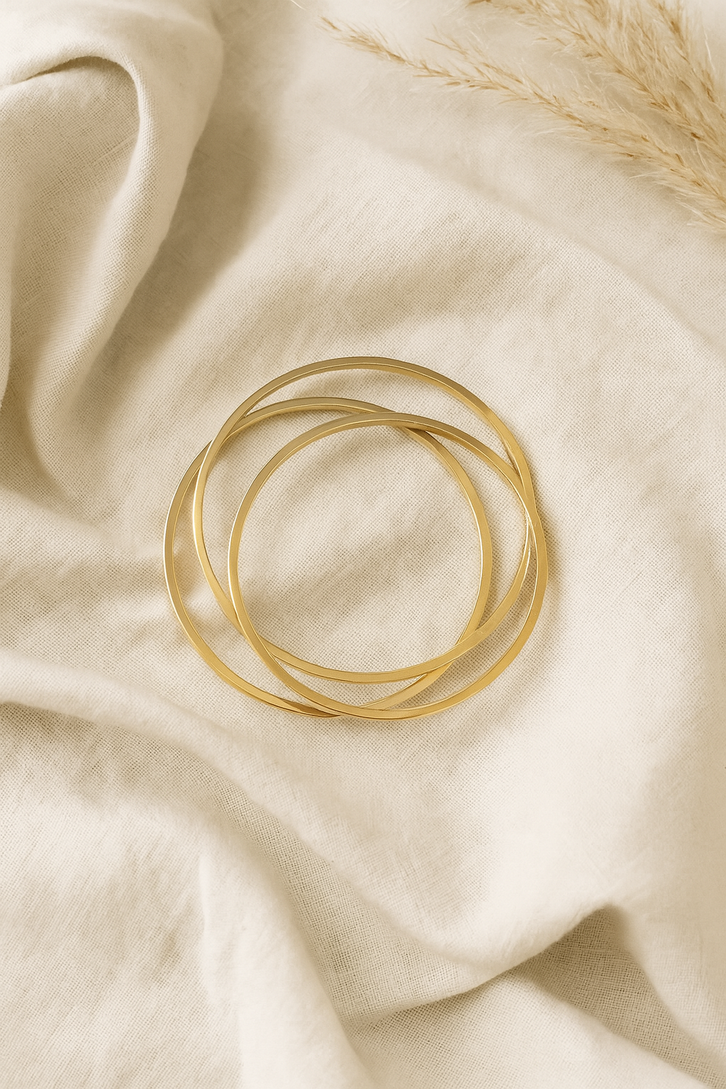 Stackable Gold Bangles (Set of 3)