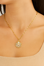 Golden Seashell Serenity necklace