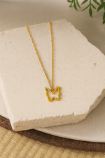 Wings of Gold Butterfly Necklace