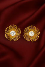Petal Perfect Golden Studs