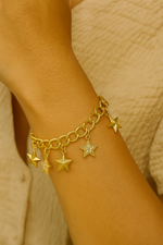 Glimmering Starlet Gold Bracelet