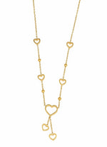 Golden Heart Strand Necklace