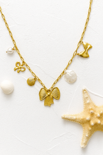 Golden Coastal Ribbon Necklace