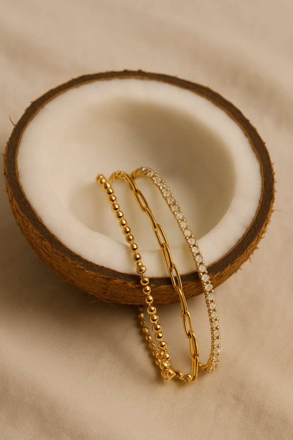 The Trio Stack Gold Bracelet