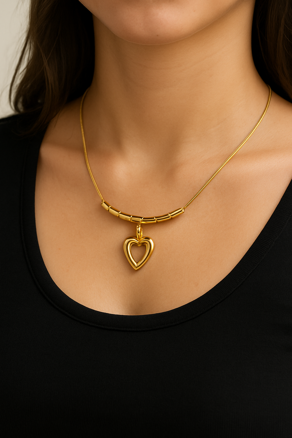 Urban Heart Gold Necklace