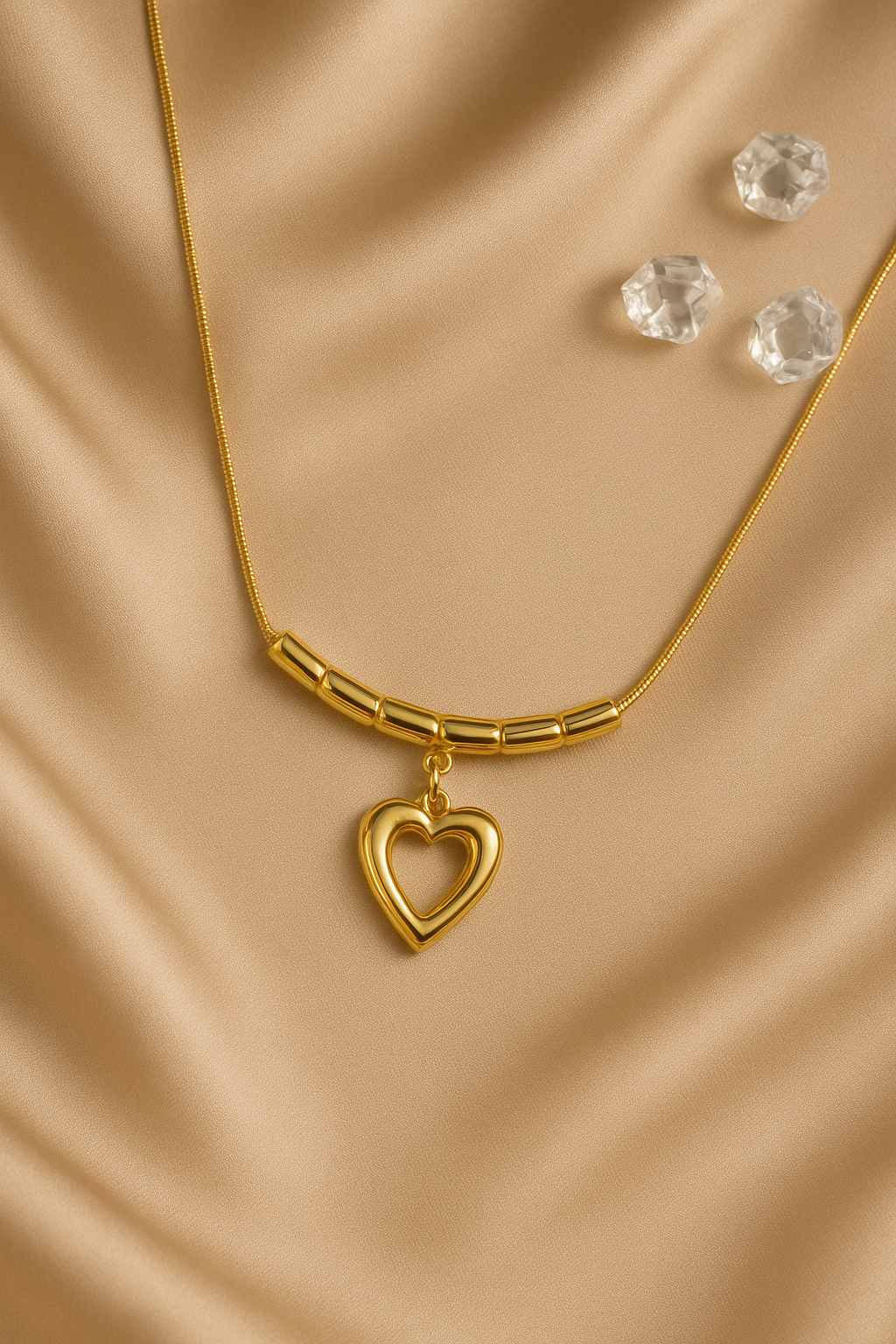 Urban Heart Gold Necklace