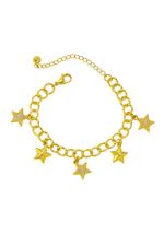 Glimmering Starlet Gold Bracelet