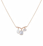 Rose Gold Trinity Treasure Necklace