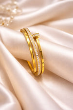 Gold Nail Bracelet