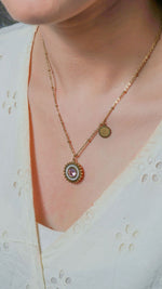 Golden Chain Crystals Necklace