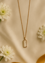 Sleek Bar Rose Gold Necklace