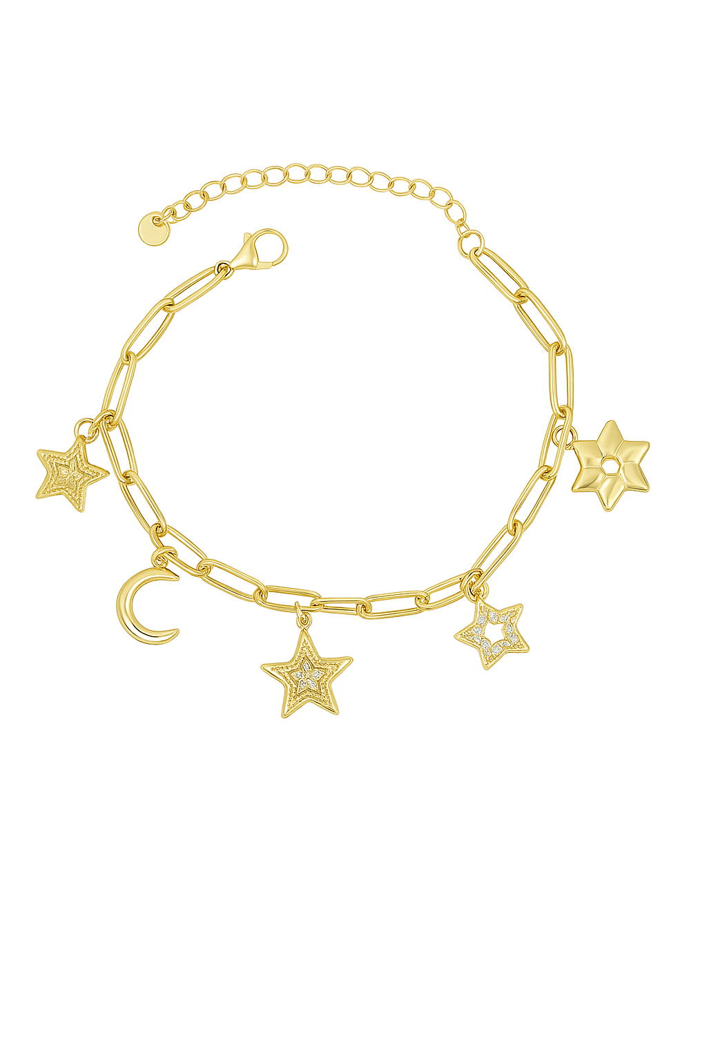 Celestial Gold Charm Bracelet