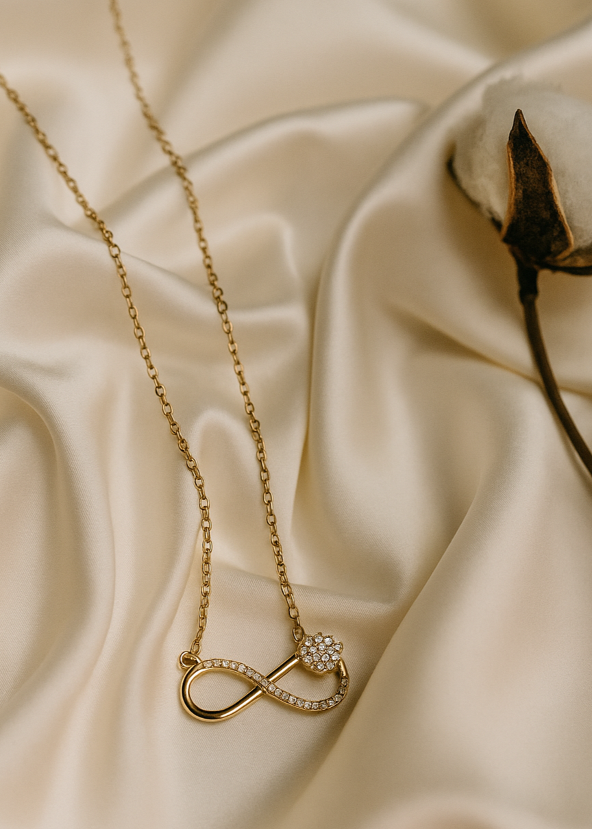 Infinite Sparkle Gold Necklace