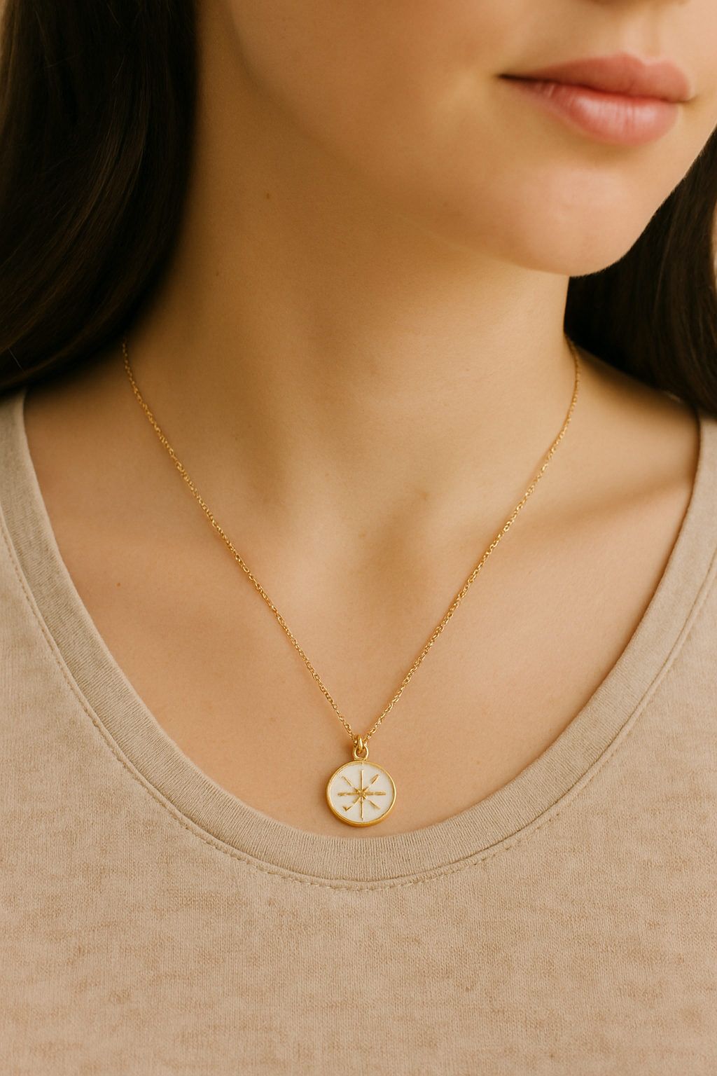 Serene Star Rose Gold Necklace