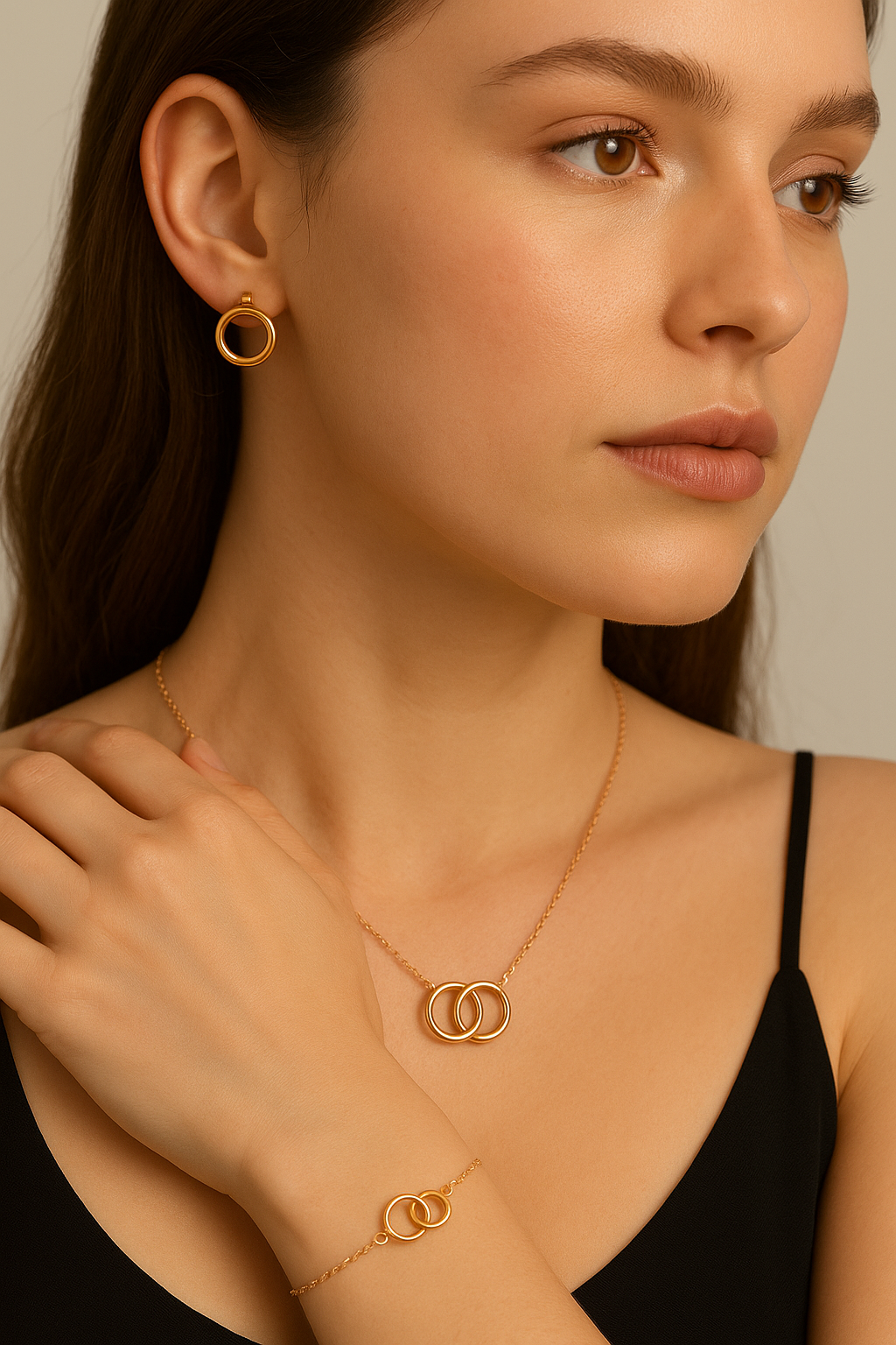 Interlock Harmony Rose Gold Combo Set