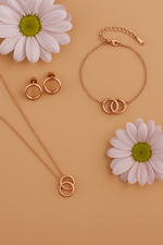 Interlock Harmony Rose Gold Combo Set