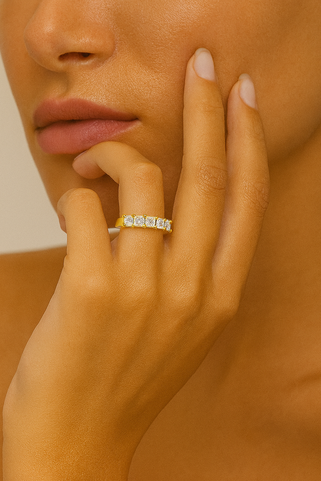 Princess Crown Gold Plated Anti-Tarnish Ring