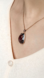 Amber Dusk Pendant Necklace