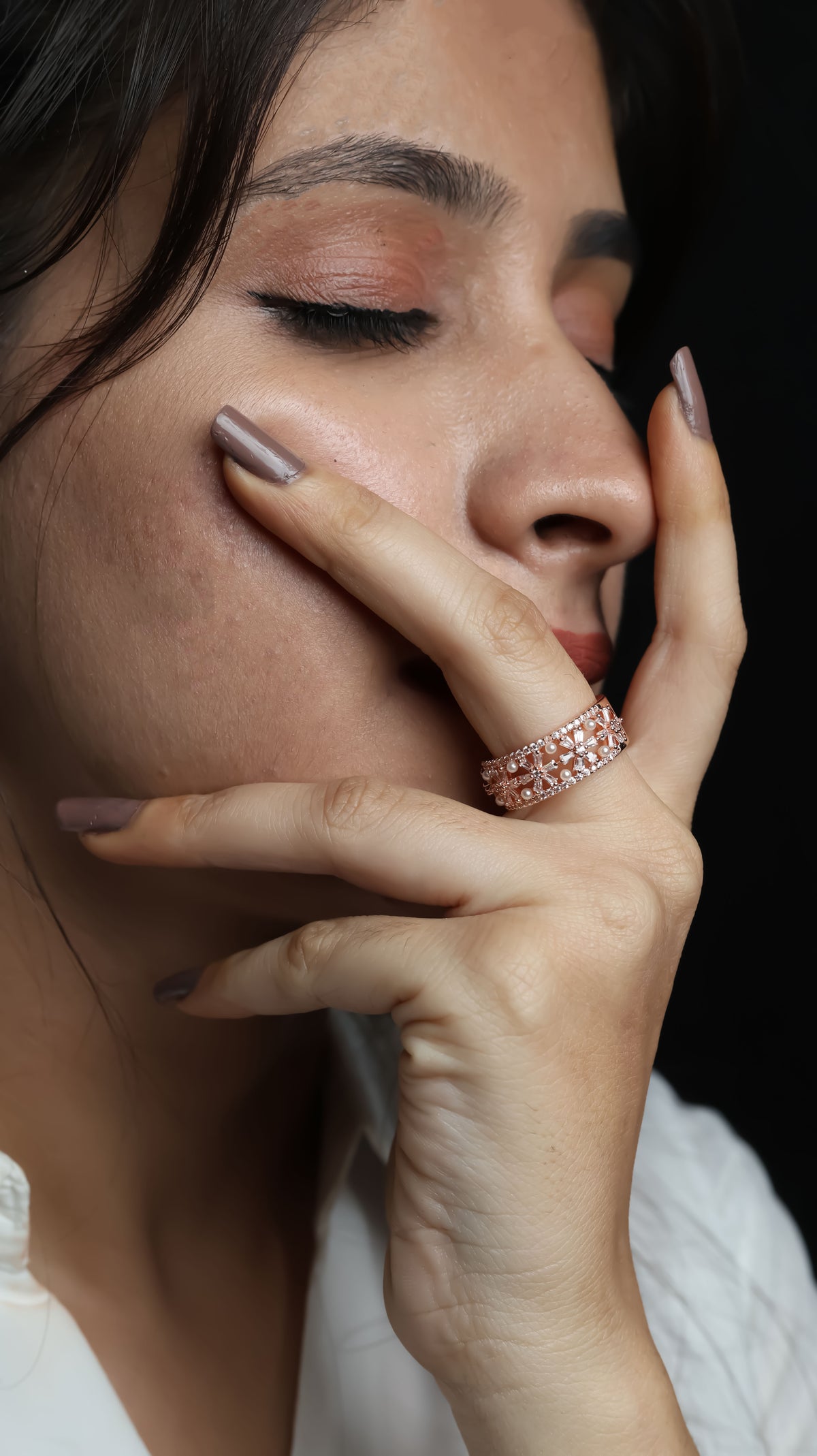 Blushing Dawn Rose Gold Ring