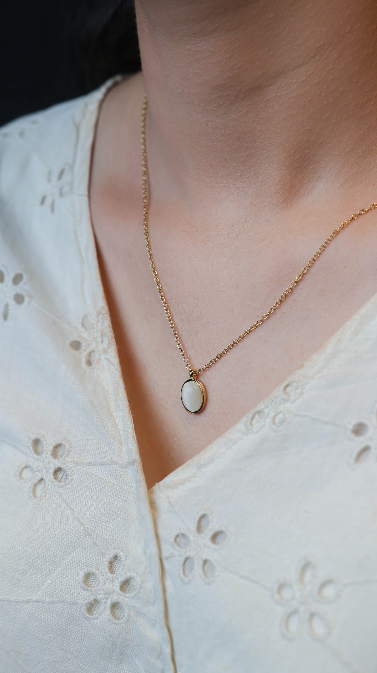 Daybreak Pendant Gold Necklace