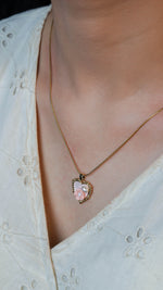 Blush Beam Gold Necklace