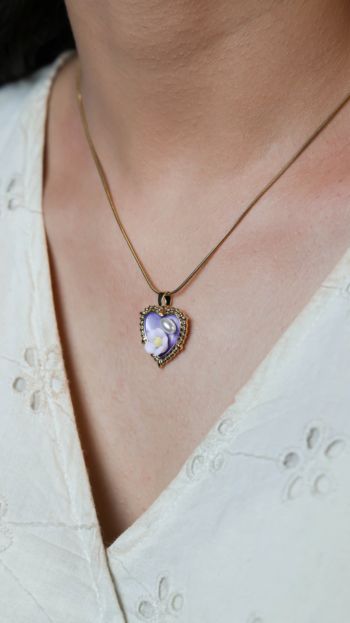 Blush Beam Gold Necklace