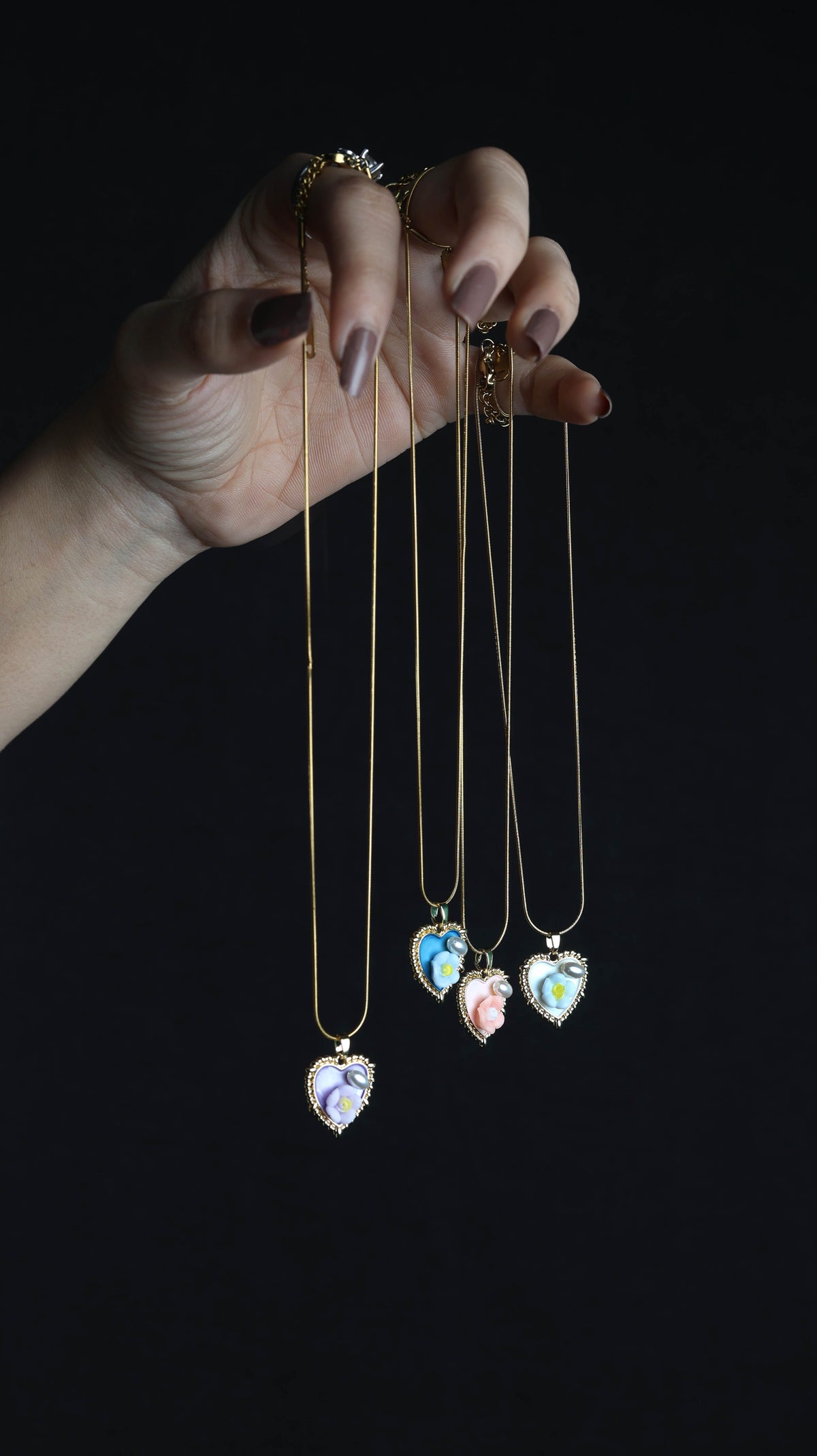 Blush Beam Gold Necklace