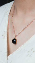 Rose Gold Mystique Medallion Necklace