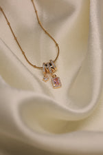 Celestia Pink Charm Necklace