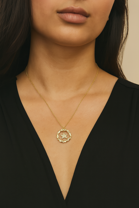 Stella Golden Ring Necklace