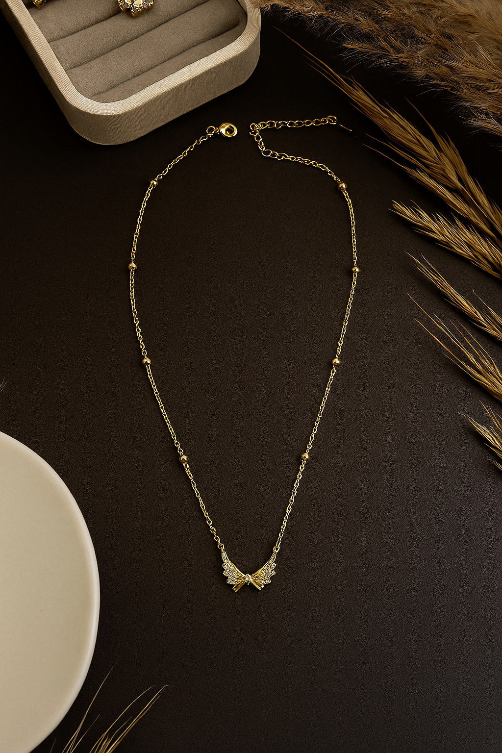 Golden Angel Wing Necklace