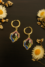 Lustrous Bloom Gold Earrings