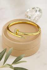 Radiant Nail Cuff Golden Bracelet